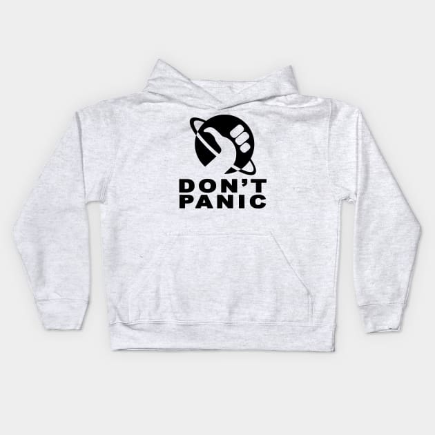 Don't Panic Kids Hoodie by AaronShirleyArtist